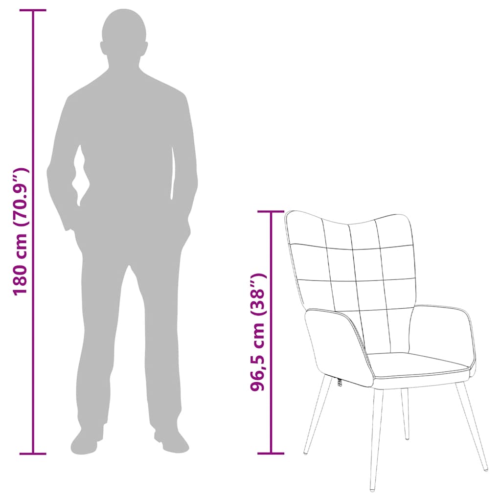 Relaxační židle zelená textil - obrázek 10