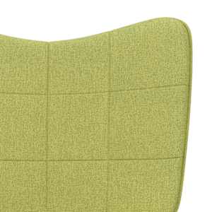 Relaxační židle zelená textil - obrázek 7