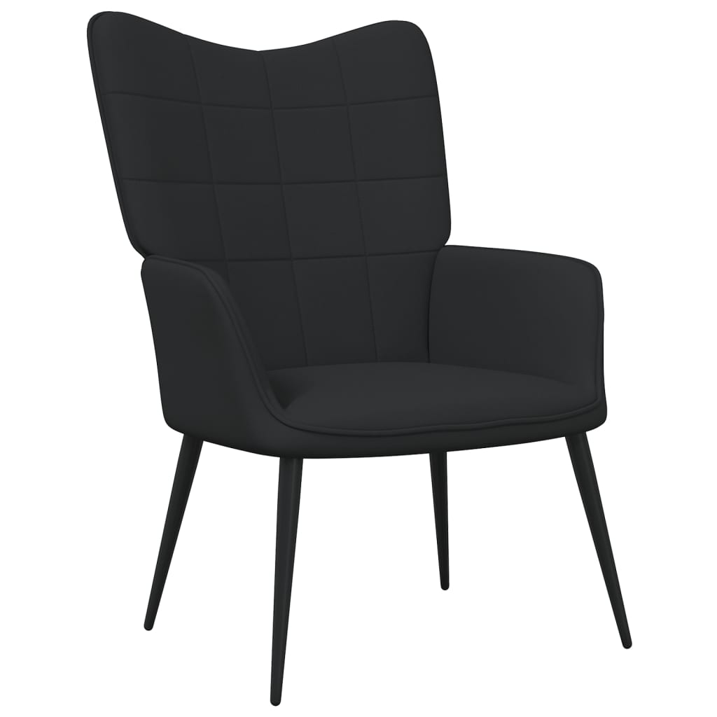 Image of vidaXL Relaxing Chair Black Fabric