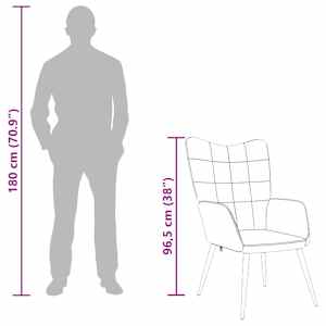 Relaxační křeslo černé textil - obrázek 10