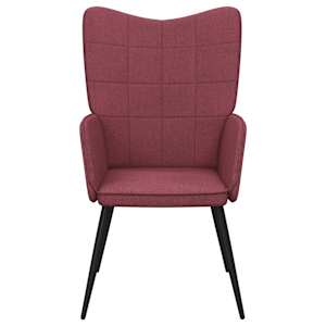 Relaxační židle vínová textil - obrázek 4