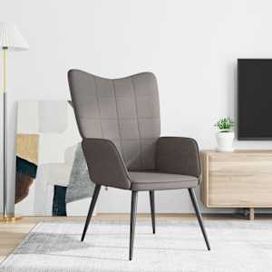 Relaxační židle taupe textil - obrázek 3