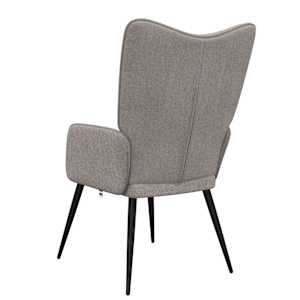 Relaxační židle taupe textil - obrázek 6