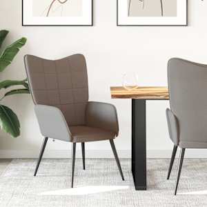 Relaxační židle taupe textil - obrázek 1