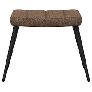 Relaxační židle se stoličkou hnědá textil - obrázek 5