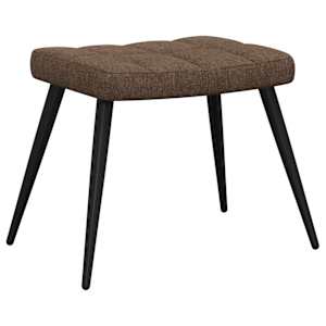 Relaxační židle se stoličkou hnědá textil - obrázek 8