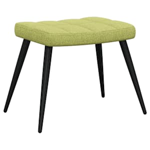 Relaxační židle se stoličkou zelená textil - obrázek 8