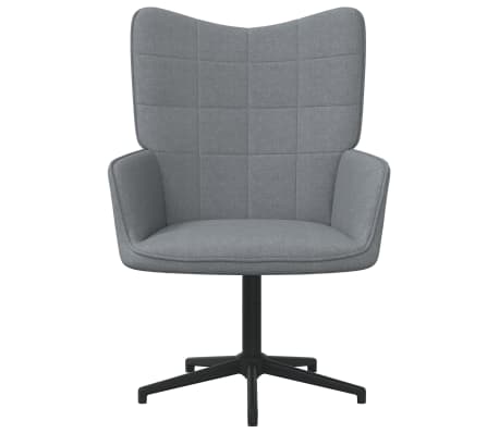 vidaXL Silla de relajación de tela gris claro