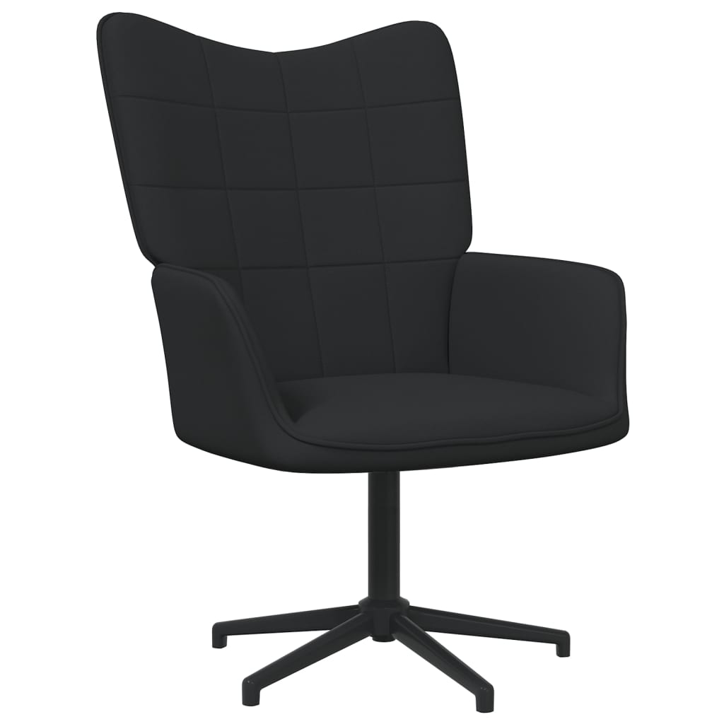 Petrashop  Relaxační židle černá textil