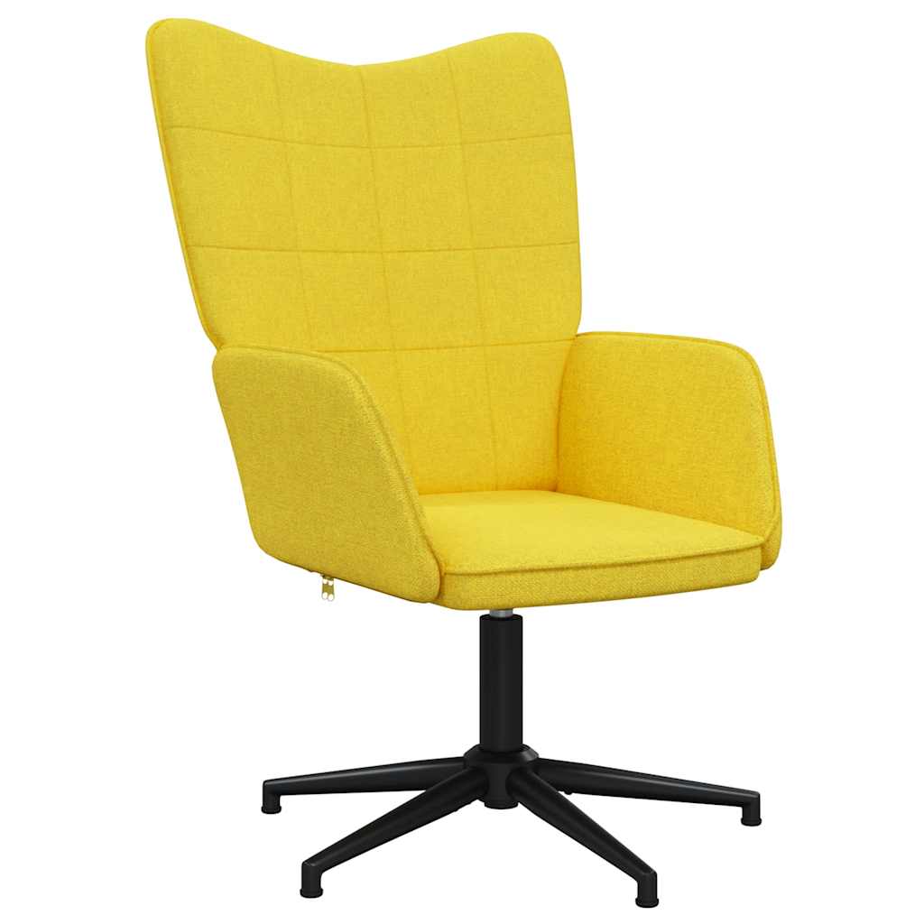 Chaise de relaxation Jaune moutarde Tissu
