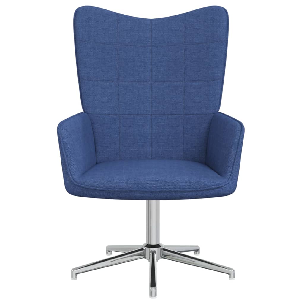 vidaXL Relaxstoel stof blauw