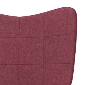 Houpací křeslo vínové textil - obrázek 6