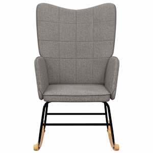 Houpací křeslo taupe textil - obrázek 3