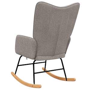 Houpací křeslo taupe textil - obrázek 5