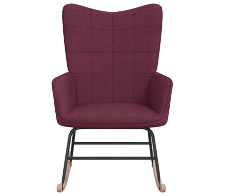 vidaXL Chaise à bascule Violet Tissu