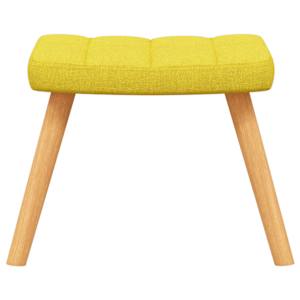 Houpací křeslo se stoličkou hořčicově žluté textil - obrázek 9