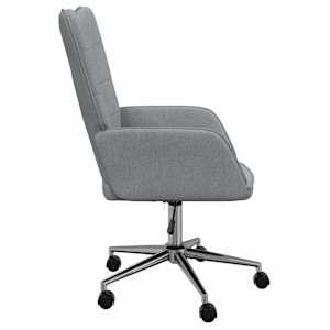 Relaxační křeslo světle šedé textil - obrázek 4