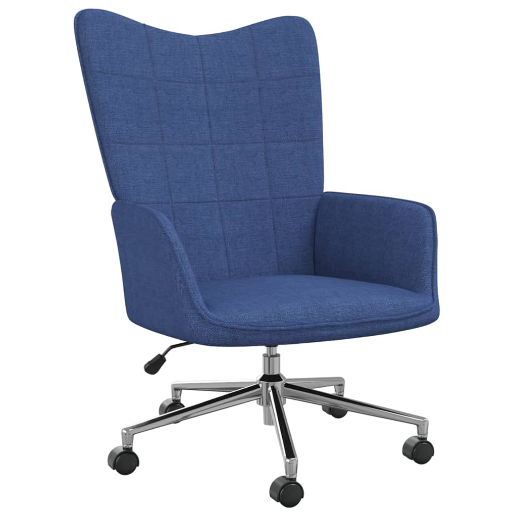 Relaxstoel stof blauw