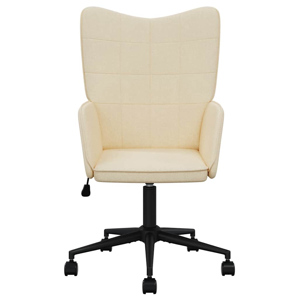 

vidaXL Relaxstoel stof crèmekleurig