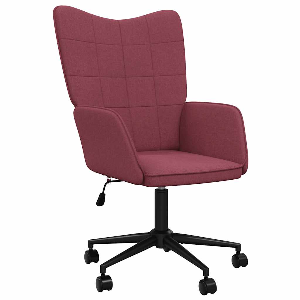 Chaise de relaxation Rouge bordeaux Tissu