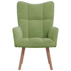 vidaXL Chaise de relaxation Vert clair Velours