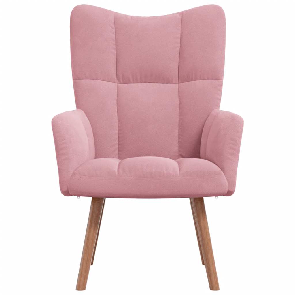 

vidaXL Relaxstoel fluweel roze