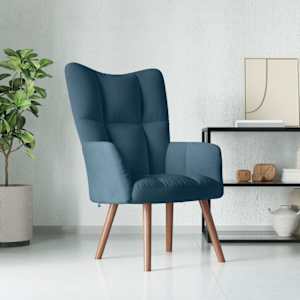 Stol za sproščanje moder žamet