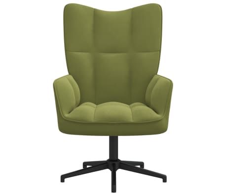 vidaXL Sillón de relax de terciopelo verde claro