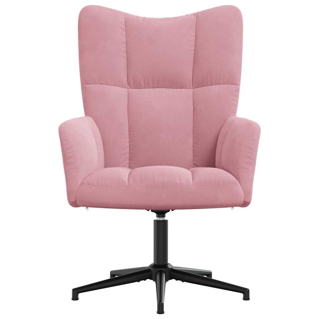 

vidaXL Relaxstoel fluweel roze