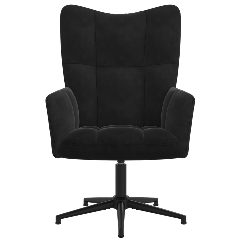 vidaXL Sillón de relax de terciopelo negro