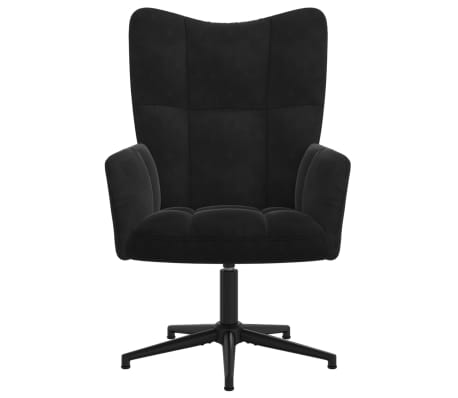 vidaXL Sillón de relax de terciopelo negro