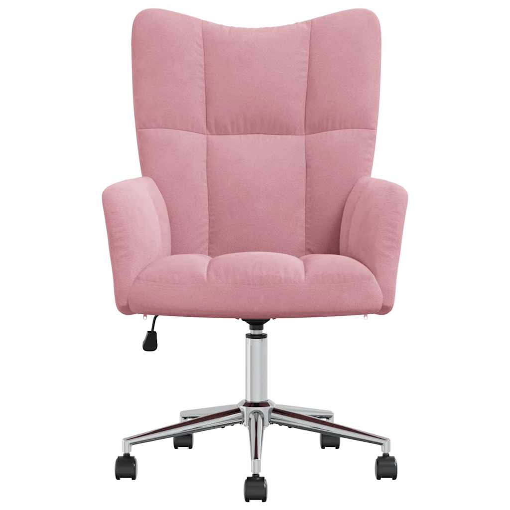 

vidaXL Relaxstoel fluweel roze