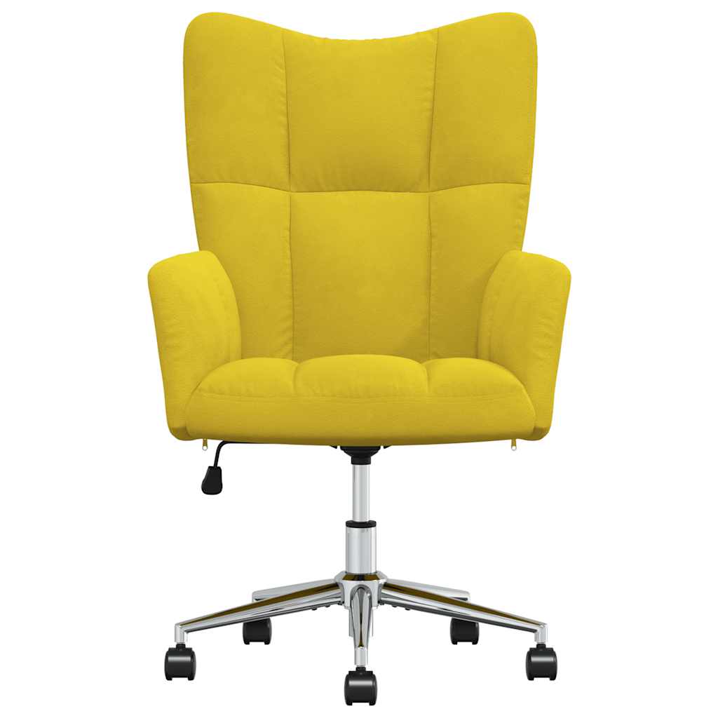 

vidaXL Relaxstoel fluweel mosterdgeel