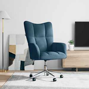 Stol za sproščanje moder žamet