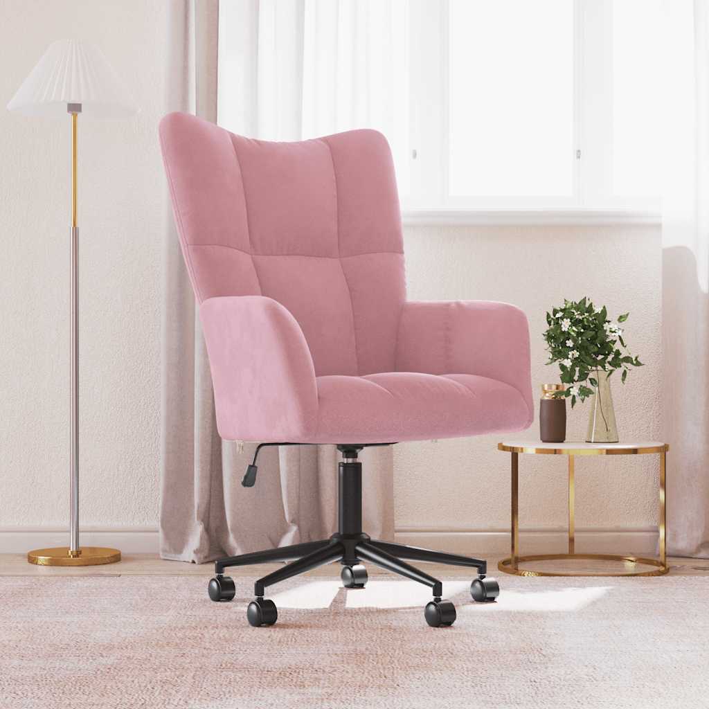 vidaXL Relaxsessel Rosa Samt