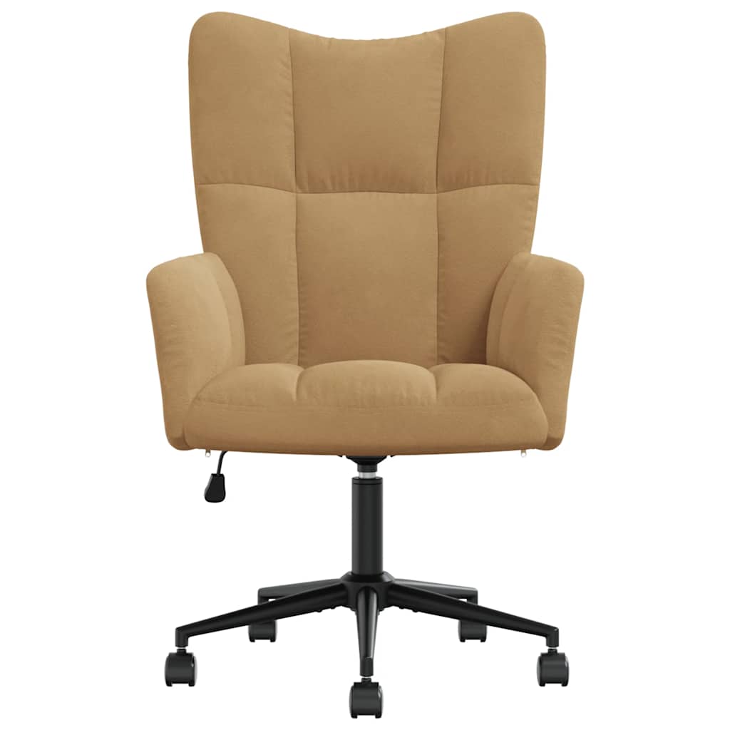 vidaXL Relaxstoel fluweel bruin afbeelding