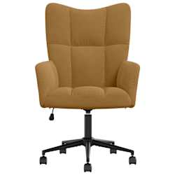 vidaXL Relaxstoel fluweel bruin