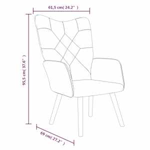 Relaxační křeslo se stoličkou patchwork textil - obrázek 9