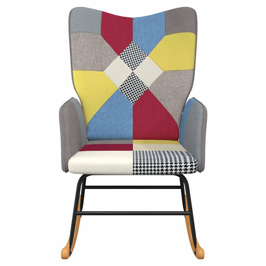 vidaXL Hojdacie kreslo, patchwork, látka