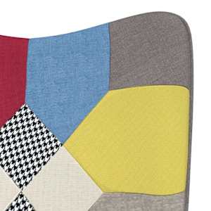 Relaxační křeslo patchwork textil - obrázek 5