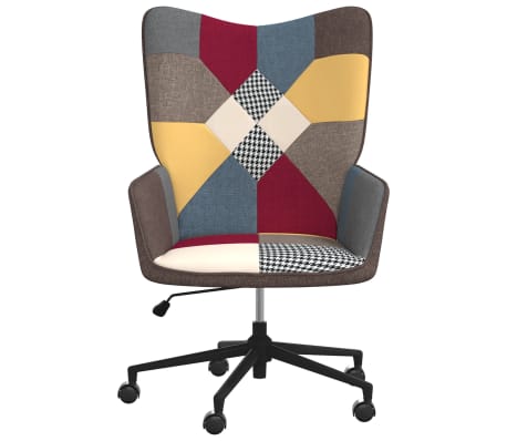 vidaXL Relaxstoel patchwork stof