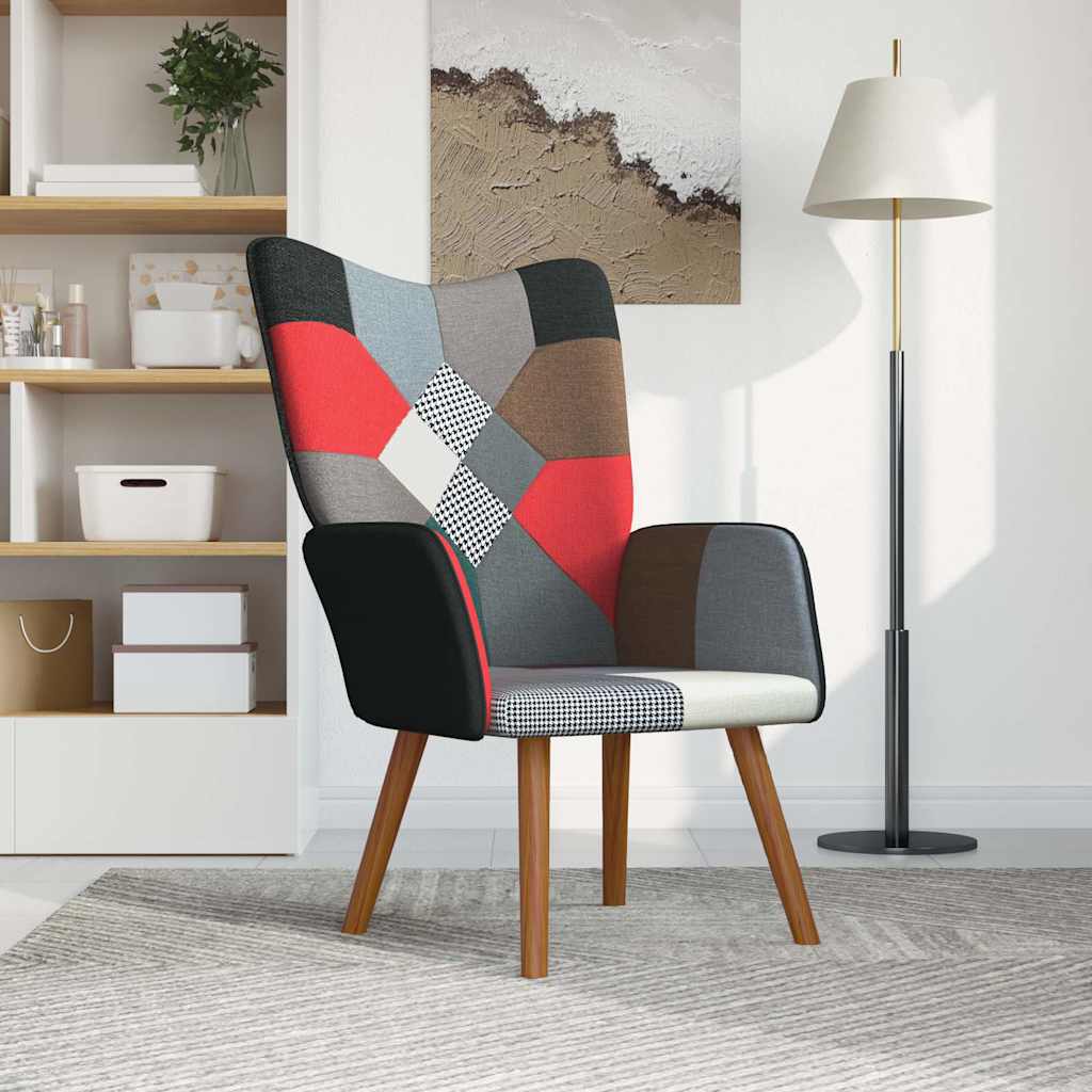 

vidaXL Relaxstoel patchwork stof