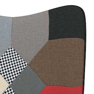 Relaxační křeslo patchwork textil - obrázek 6