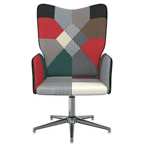 Relaxační křeslo patchwork textil - obrázek 3