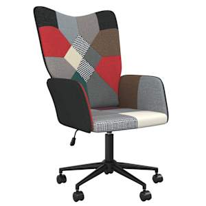 Relaxační křeslo patchwork textil - obrázek 1