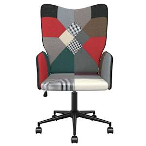 Relaxační křeslo patchwork textil - obrázek 3