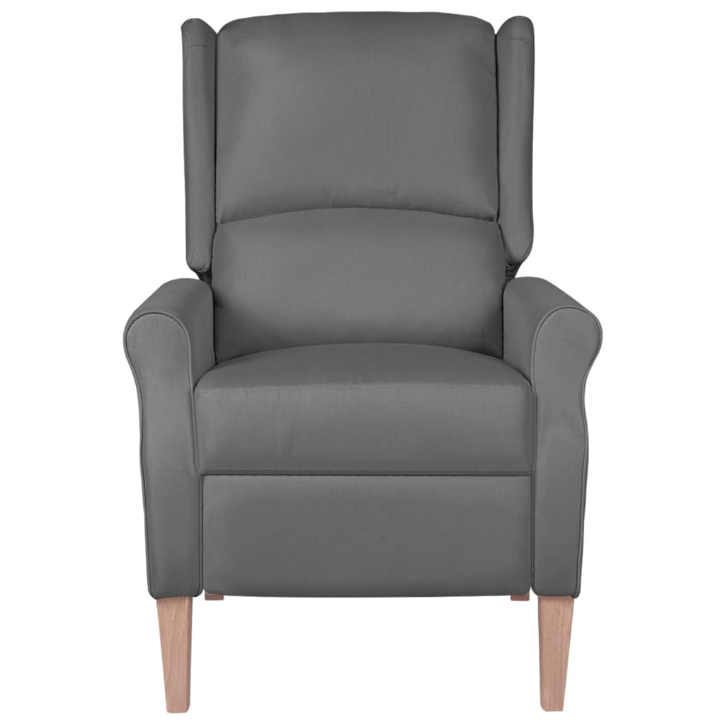 

vidaXL Fauteuil verstelbaar stof lichtgrijs