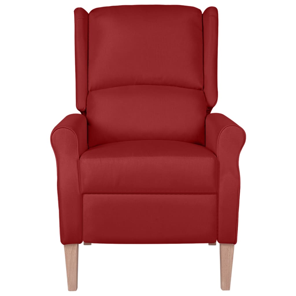 

vidaXL Fauteuil verstelbaar stof wijnrood