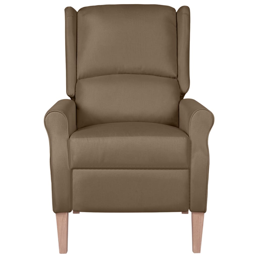 

vidaXL Fauteuil verstelbaar stof taupe