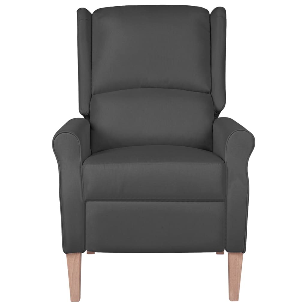 vidaXL Massage Reclining Chair Dark Grey Fabric